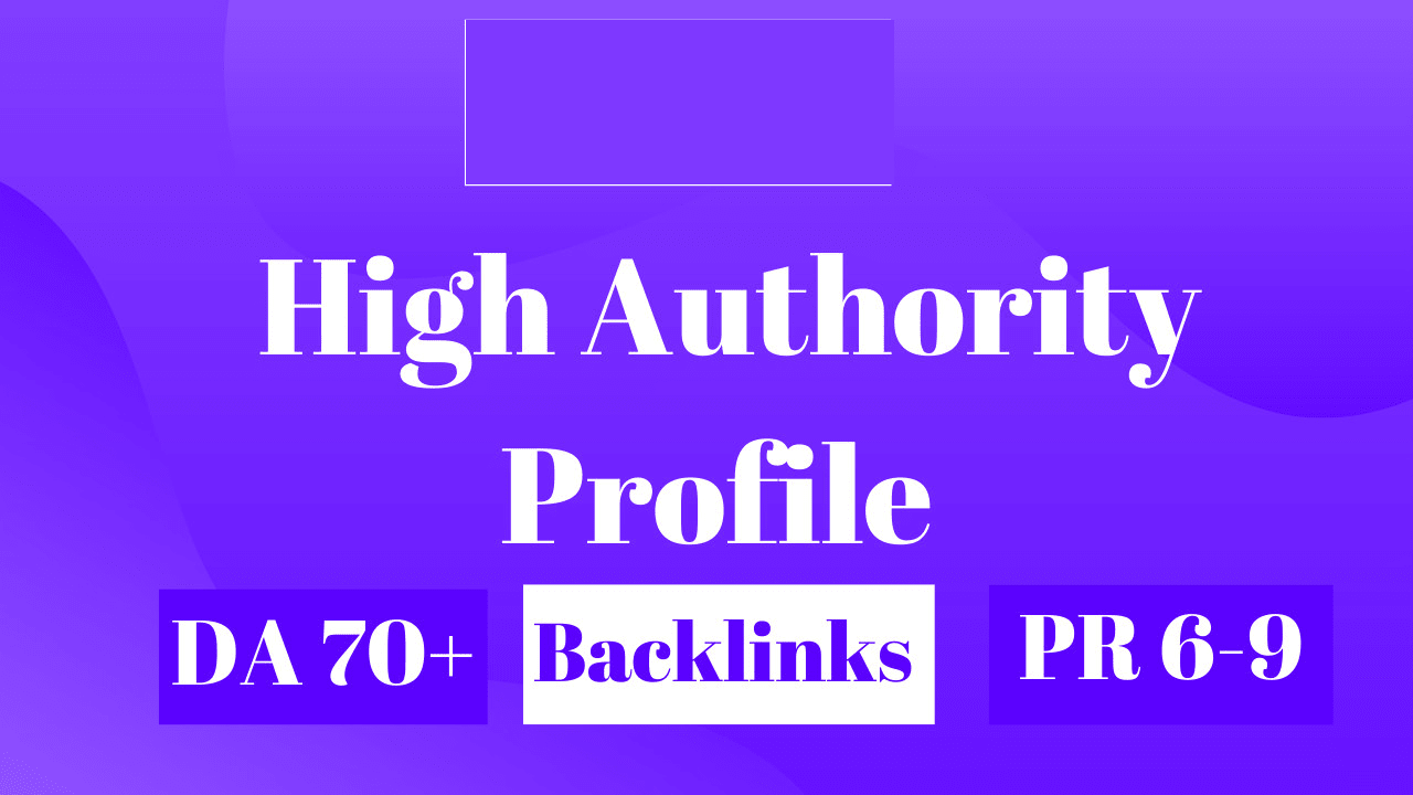 do manually 750 high authority profile backlinks SEO