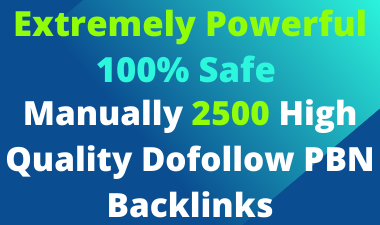 Extremely Powerful 2500 Manually High Quality Dofollo...