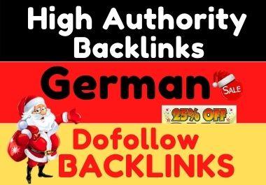 do 15 HQ german SEO authority dofollow backlinks
