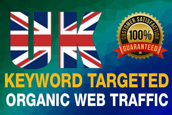 targeted UK traffic real Google organic visitors