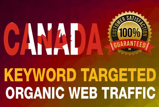 targeted CANADA traffic real Google organic visitors