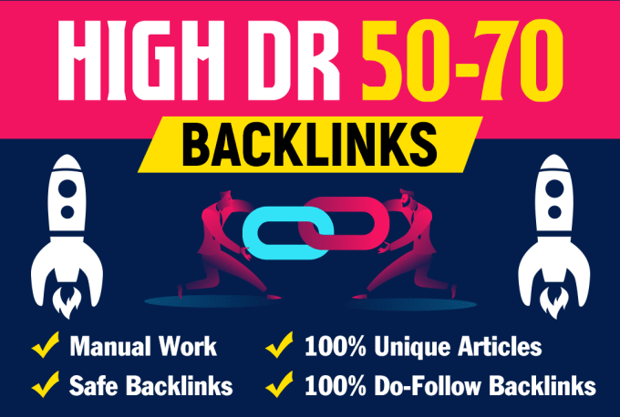 create 200 DA 50 to 70 high quality dofollow backlink...