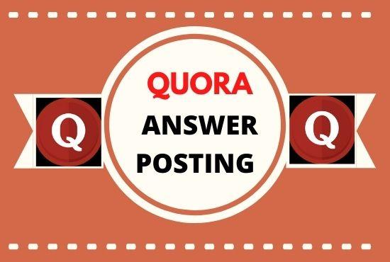 promote your website with high quality unique quora a...