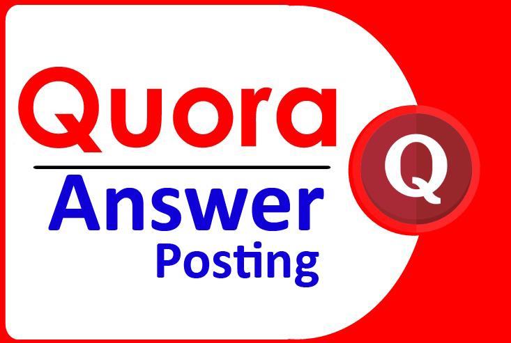 Unique 10 High Quality Quora Answer With Your Keyword...