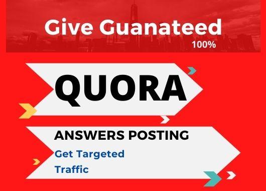 provide Promote your website with 3 HQ Quora answer B...