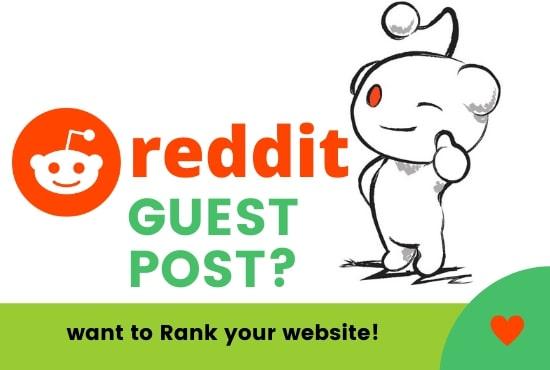 Promote Your Website with 5 Best Quality Reddit Guest...
