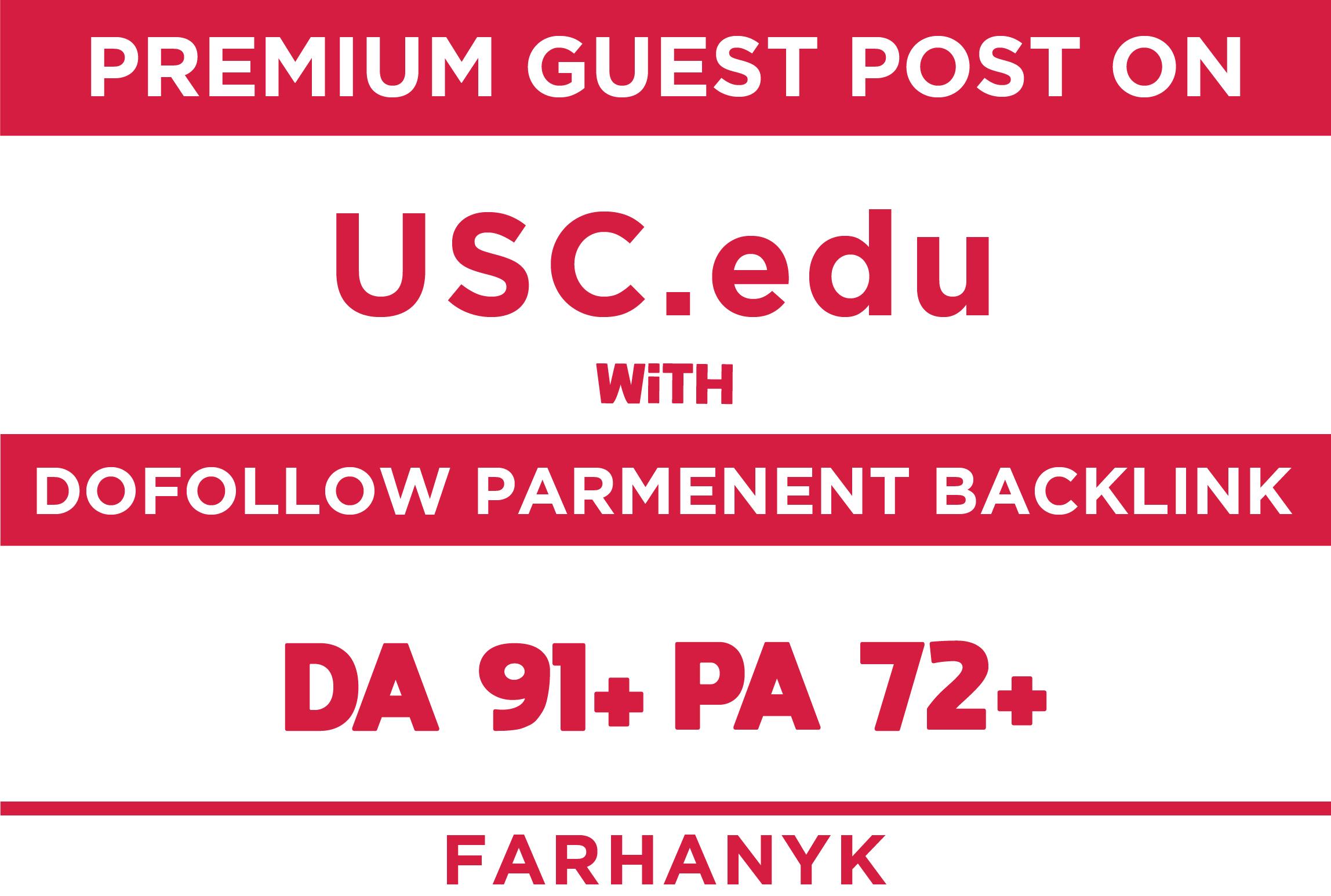 make guest post on university of southern california ...