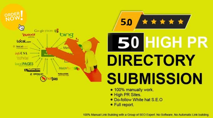 I will do 100 powerful manual directory submission ba...