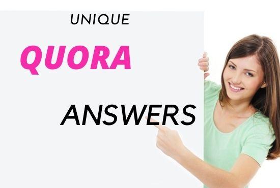 Augment your website 10 HQ unique Quora answers with ...