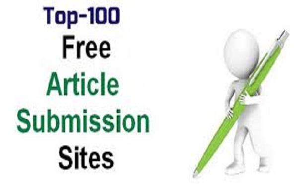 I will do 100 unique article submission backlinks wit...