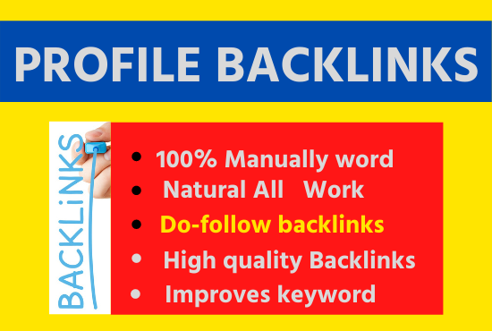 50 Profile Backlinks High Quality permanent link buil...