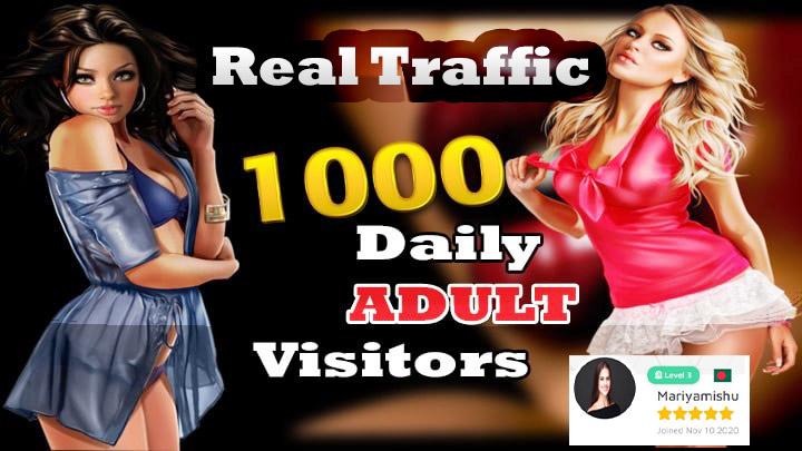 I will drive daily 1000 Real adult Visitor, adult st...