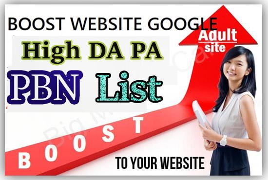 I will boost 15 web2.0 Niche PBN List for your Adult ...
