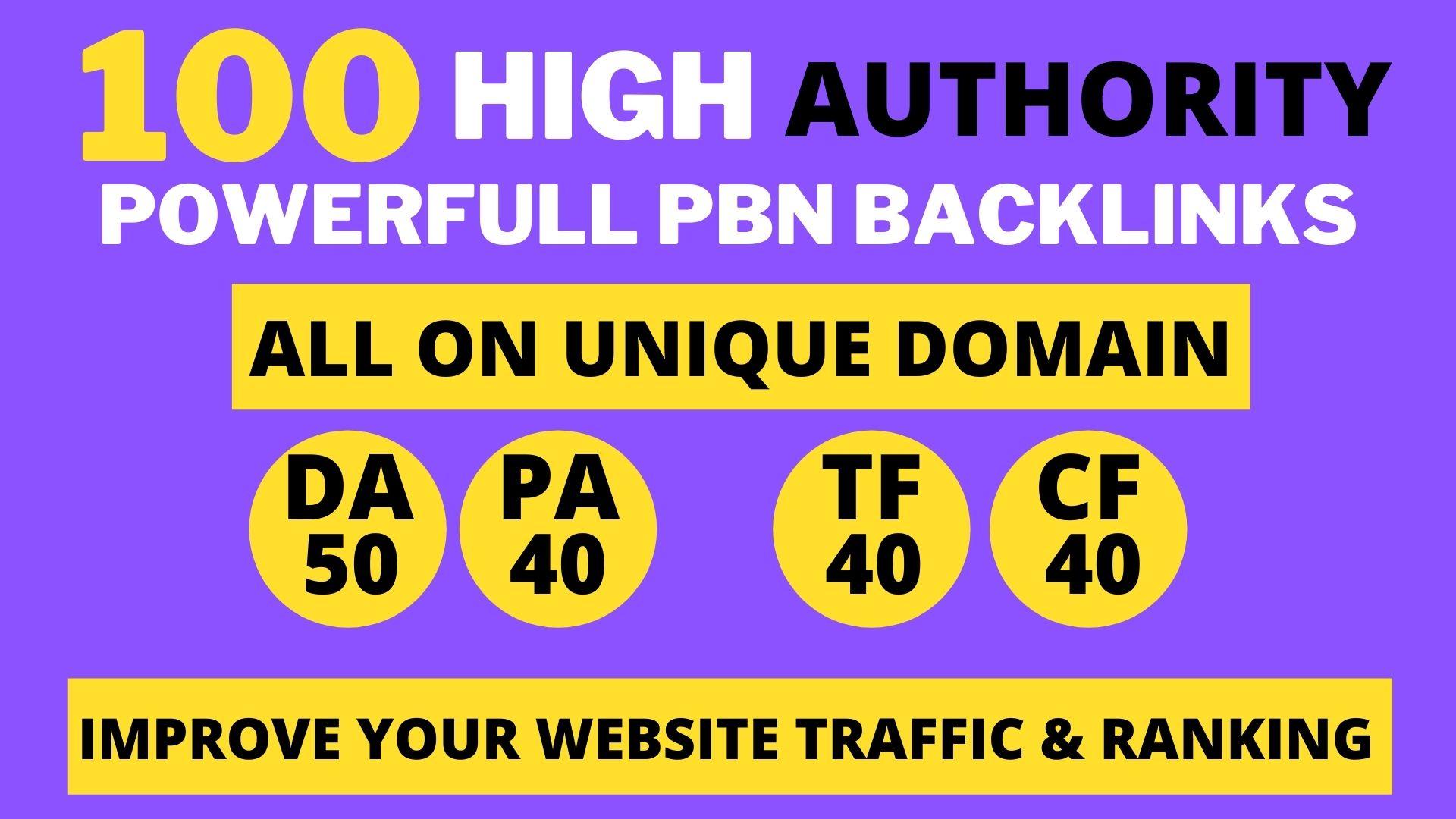 100+ High DA 60+ HQ Links to RANK your website by boo...