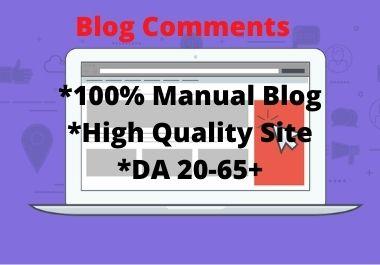 I will post Niche relevant Blog Comment on high DA Si...