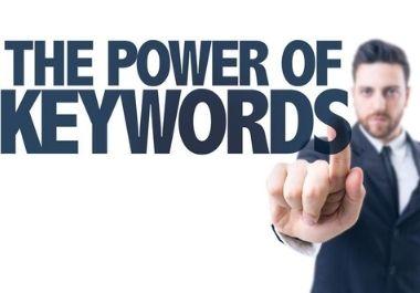 I will do with attention SEO keyword research and com...