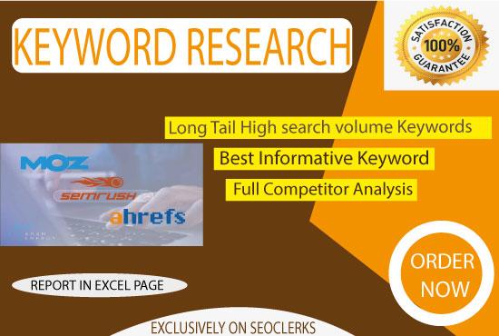 I will do profitable keyword research for your websit...