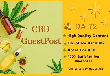 I will write and publish permanent guest post on cbd ...