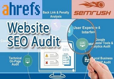 I Will Provide Actionable SEO Audit Report for Your W...