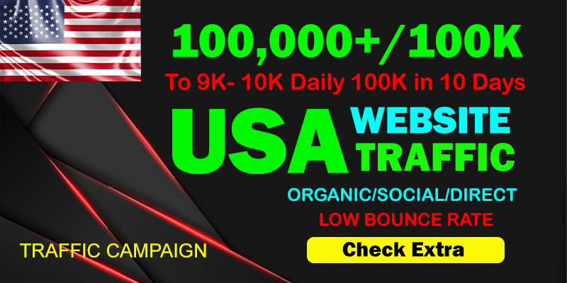 I will Drive Organic 100,000 Traffic From The USA To ...