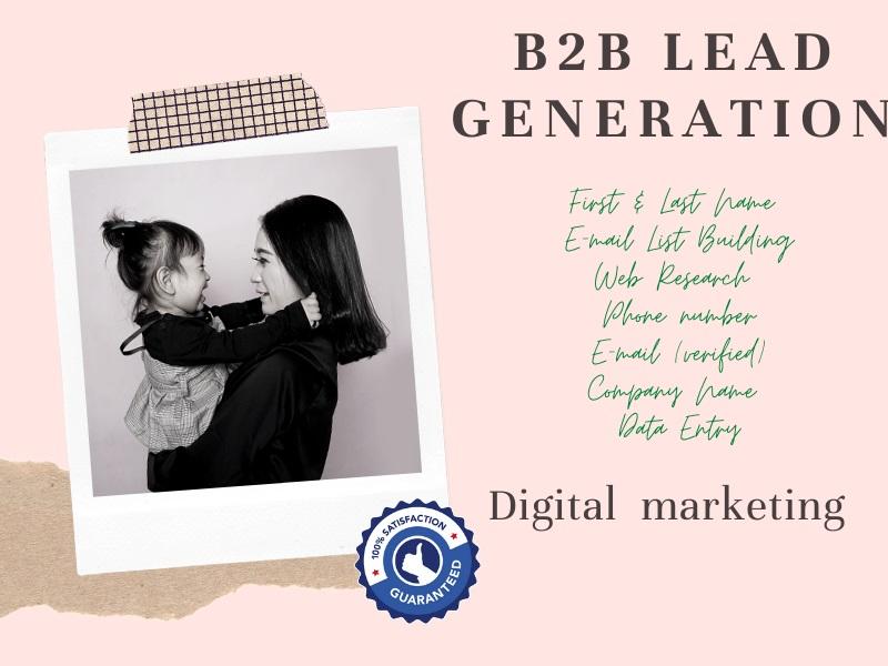 I will send targeted b2b lead generation and email li...