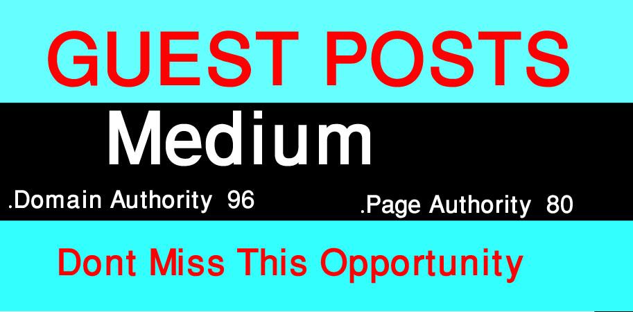 I Will Write And Publish A Guest Posts On Medium. Com...