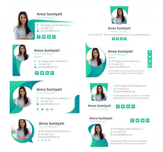 I will create a creative HTML email signature for iph...