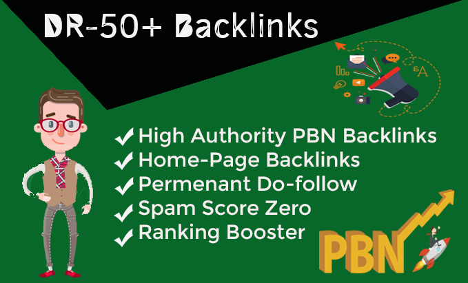 Get 15 High DR 50+ Homepage Dofolow pbn links.