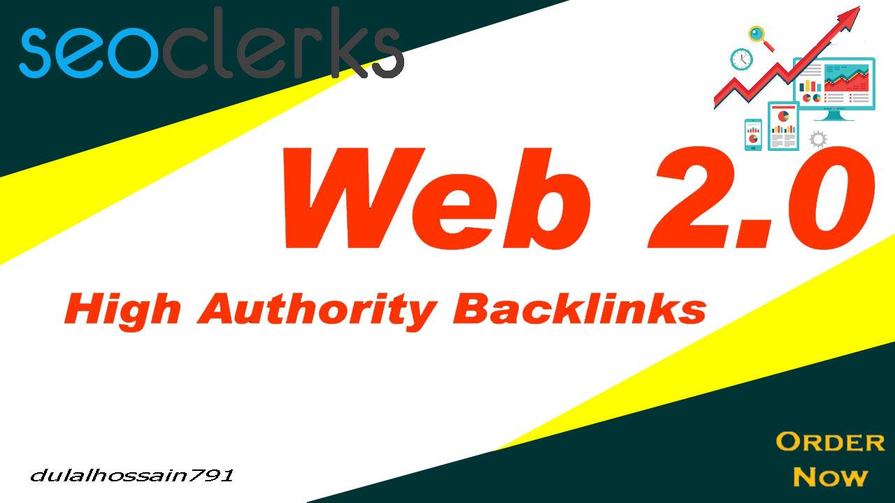 I will build 10 dofollow high authority web 2 0 backl...