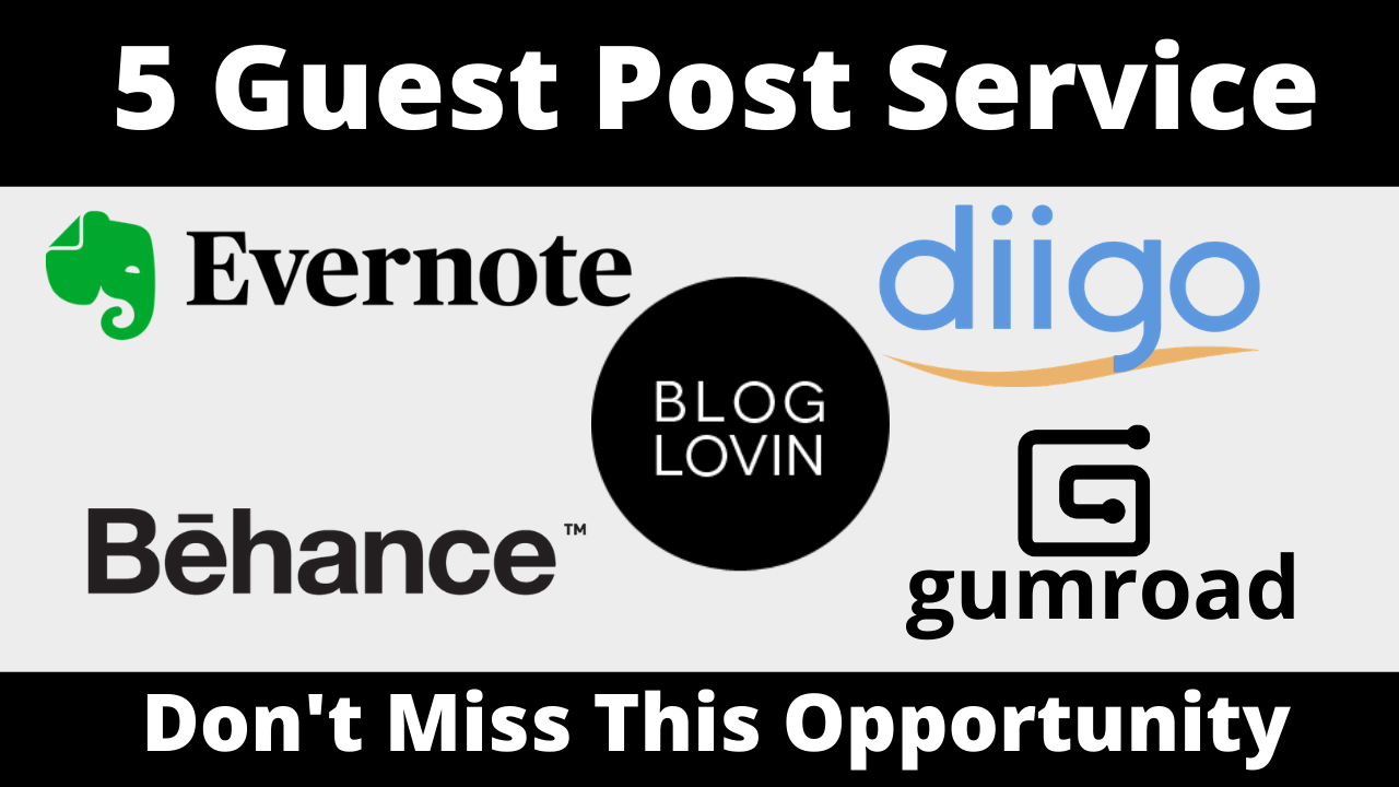 Publish 5 Guest Post With Permanent Backlinks
