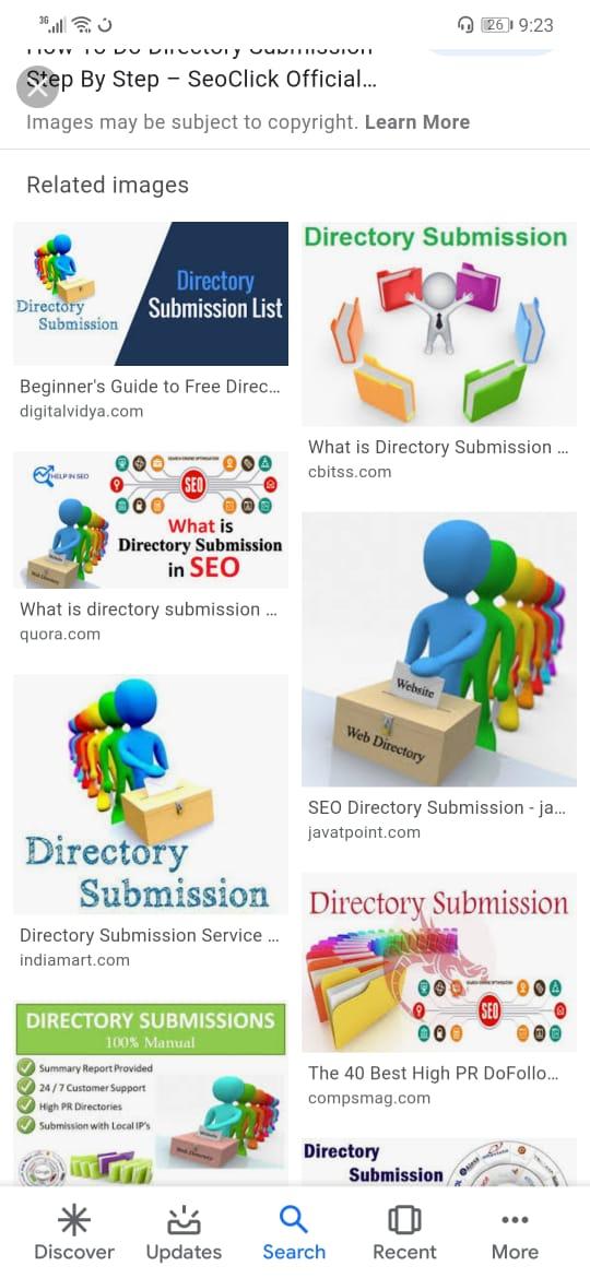 400 Directory Submission within 24 hours with proof