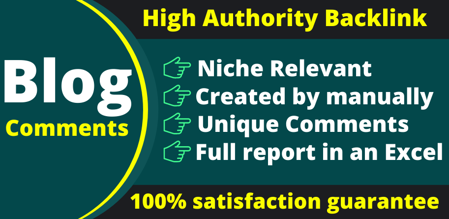 I will do 60 high DA Niche Relevant Blog Comments Bac...