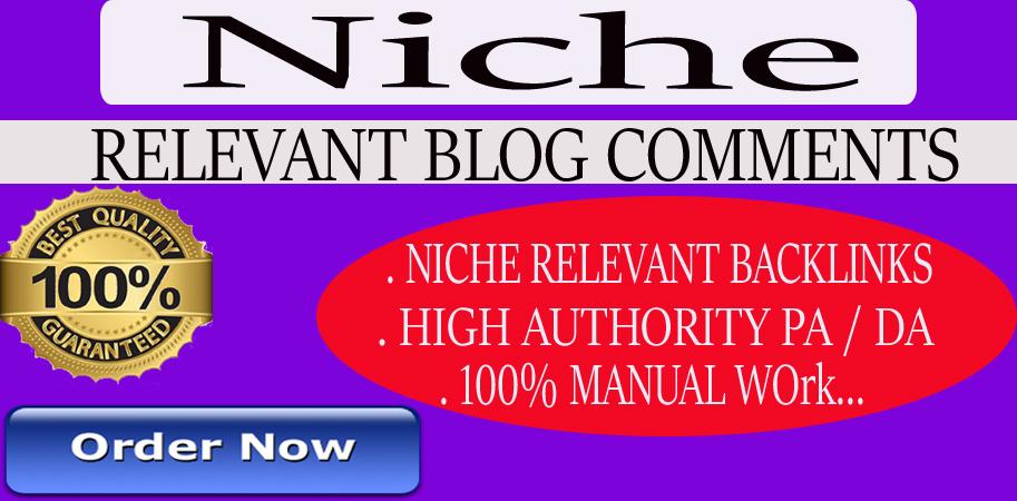 50 High Authority Niche Relevant Blog Comments manual...