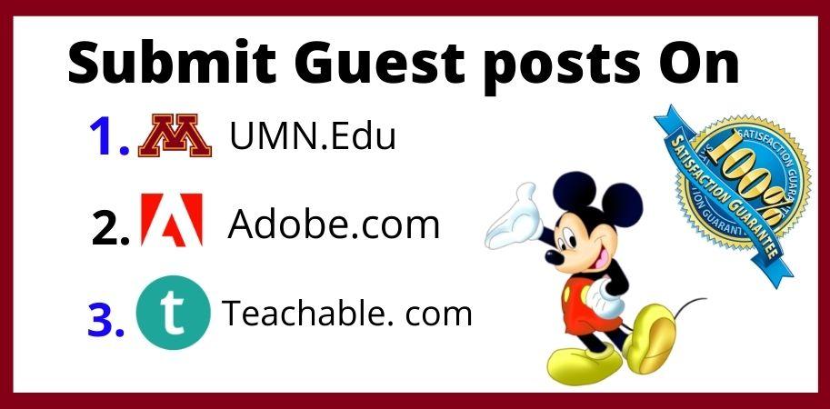 High quality edu guest posts on high DA PA blog.