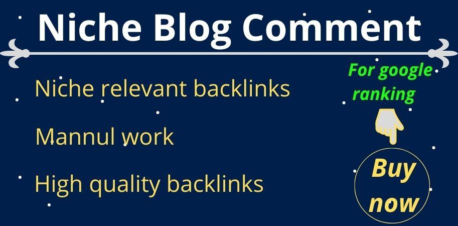 I will provide 100 niche relevant blog comment backli...