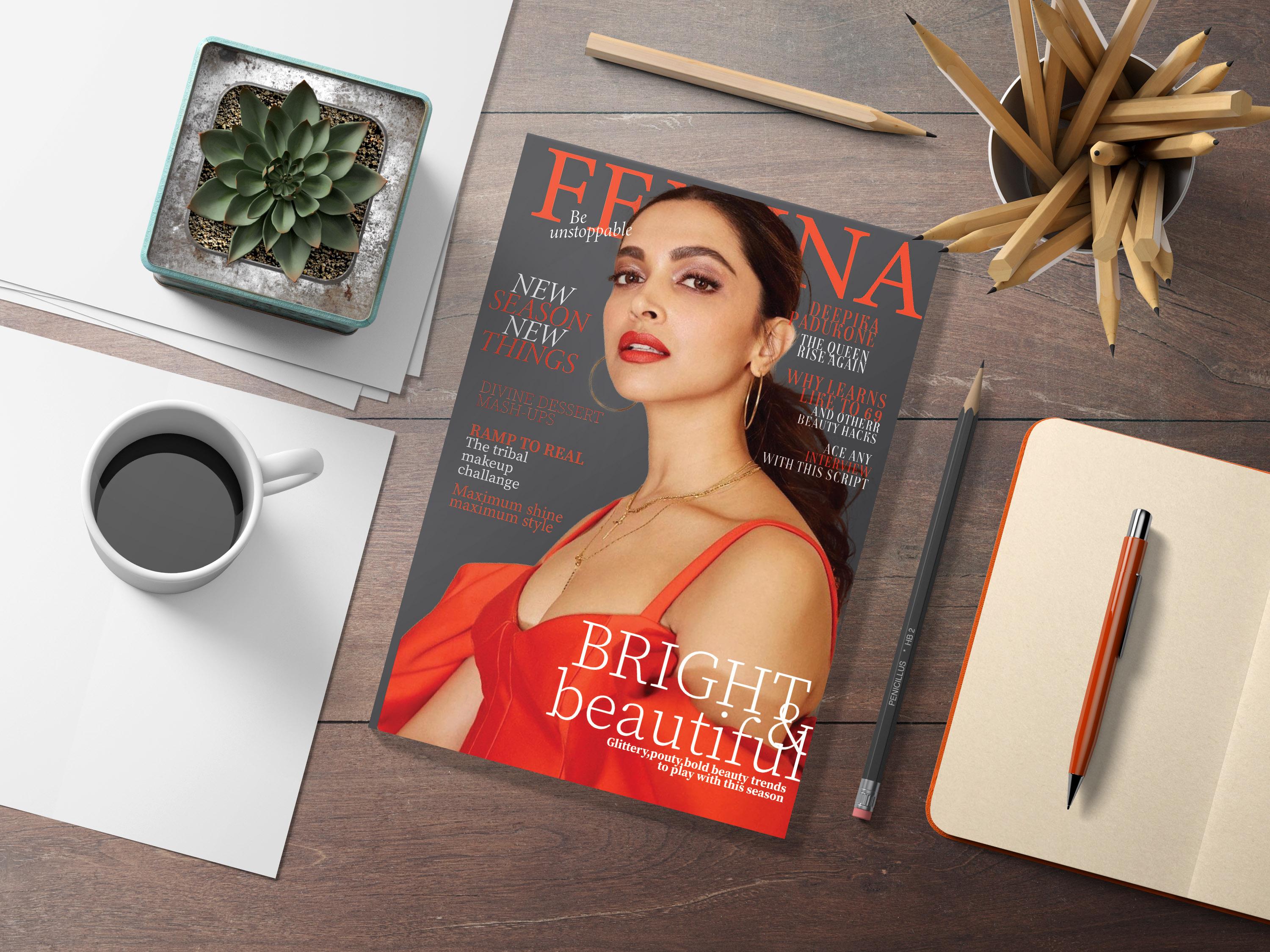 I will design professional magazine cover and magazin...