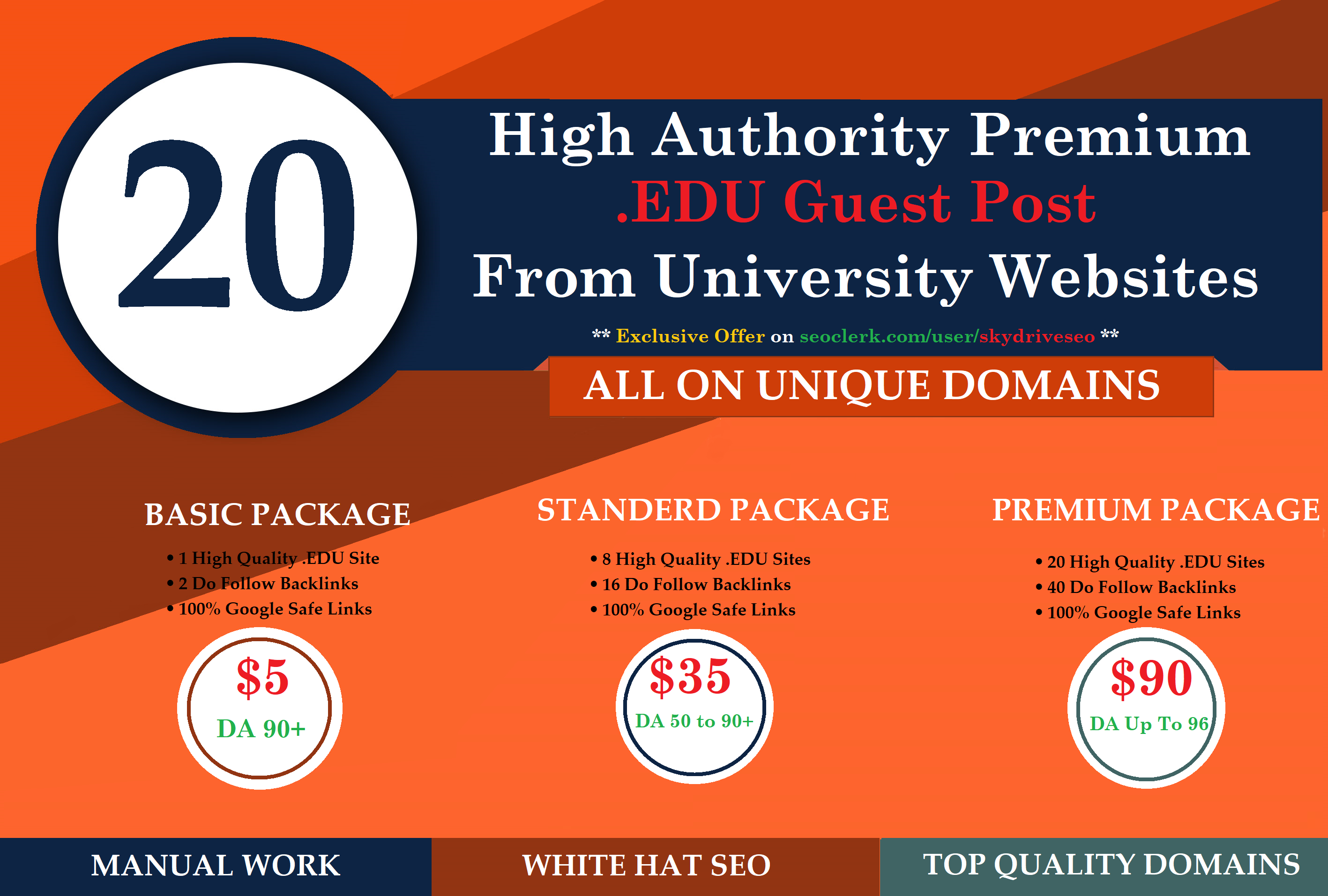 I will Published One Guest Posting Premium University...