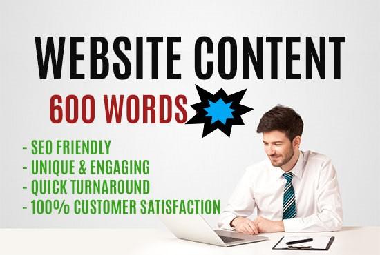 I will write SEO articles or website content up to 60...