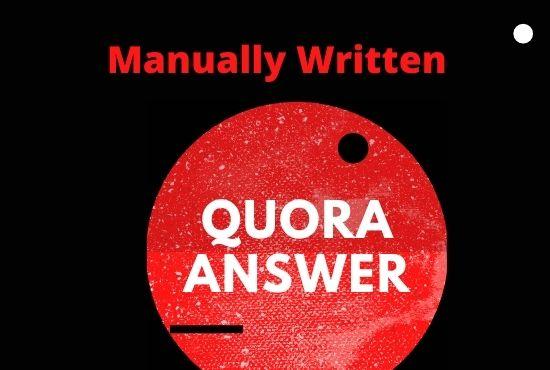 Promote your website with 3 HQ Quora answer with back...