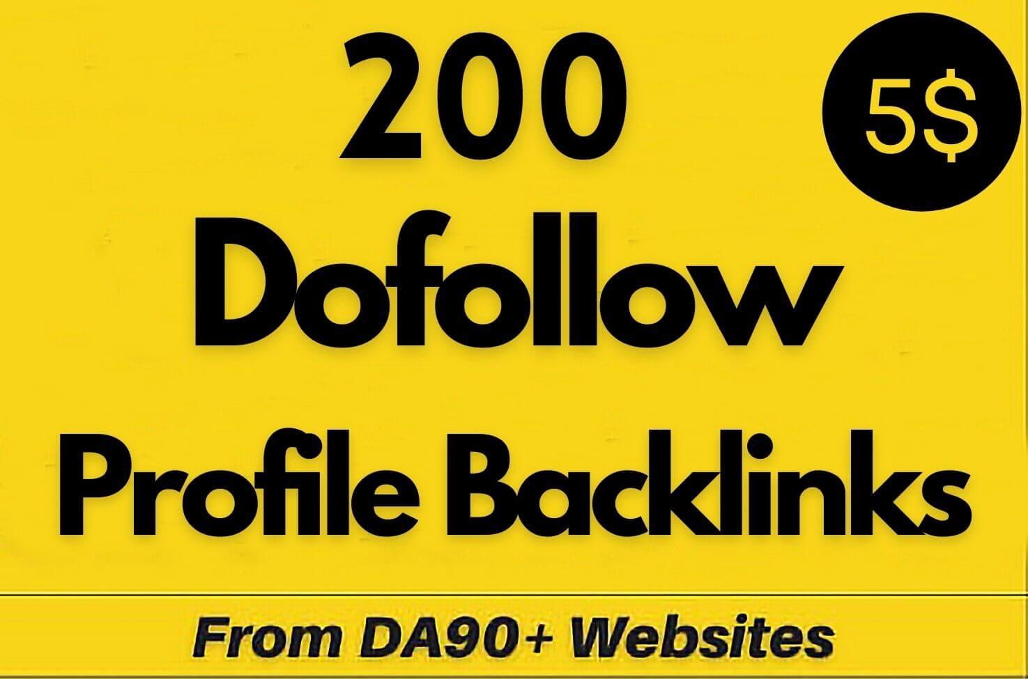 200 Unique 80+ Domain Authority Manually Profile Back...