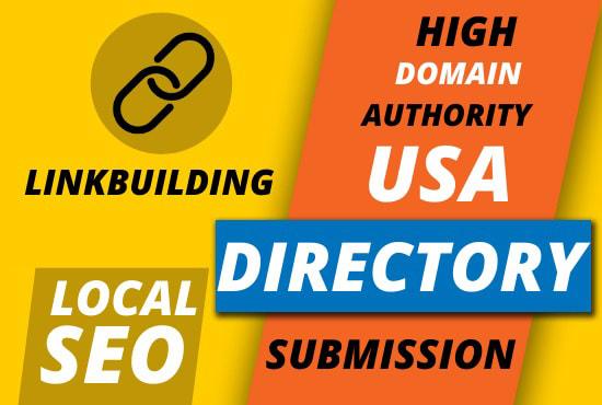 create 50 Plus USA local citations and directory subm...