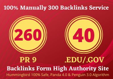 create 80+ DA pr9 260 profile backlink and 40. edu/. ...