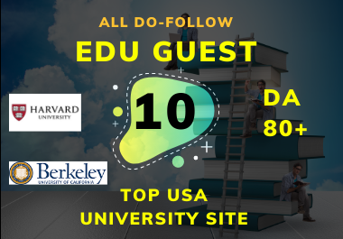Create 10 Do-Follow High EDU Guest Post Permanent lin...