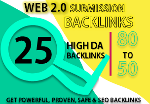 Manually build 25 DO-Follow Web 2.0 Submission Backli...