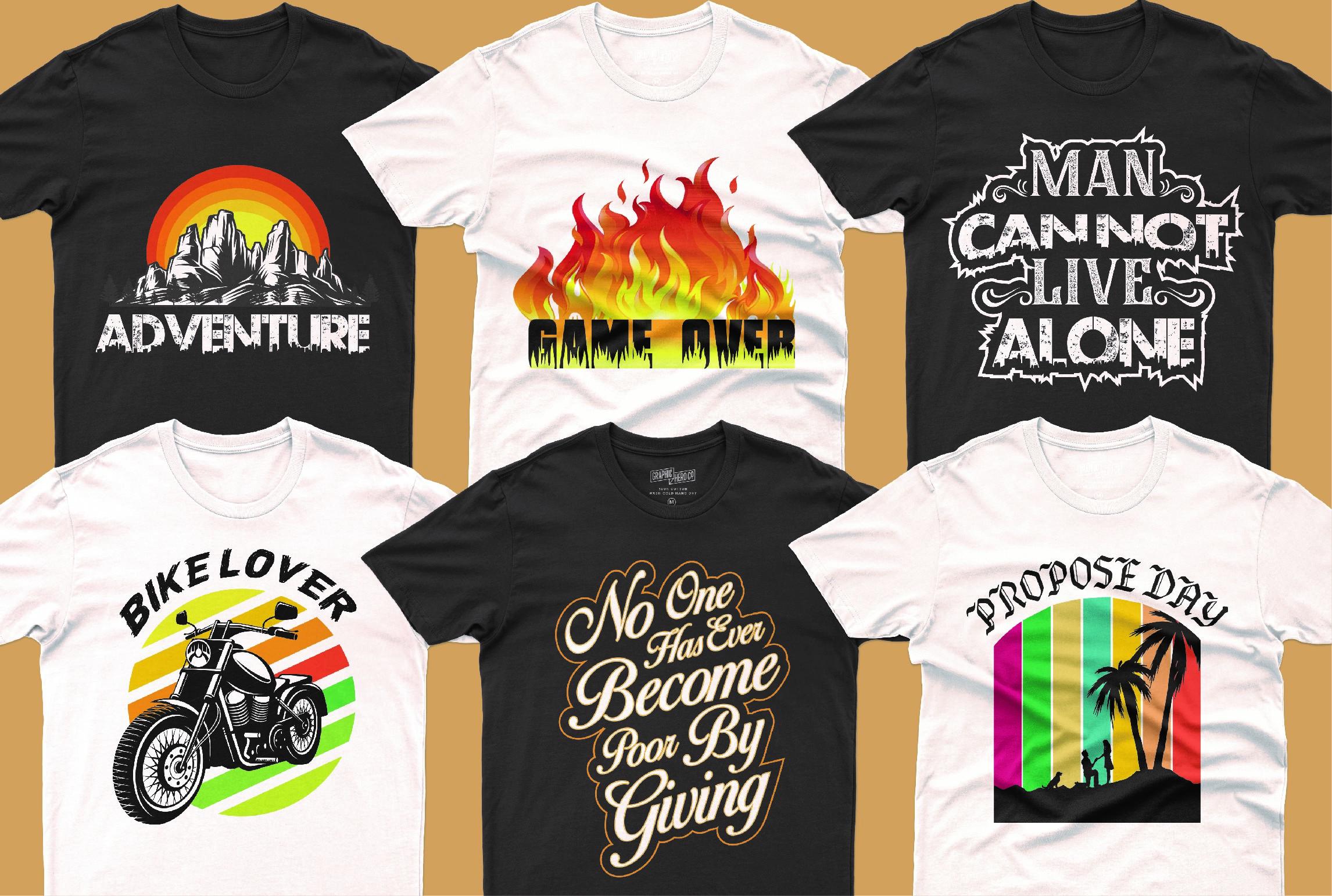 I will do typography, custom, eye catching t shirt ...