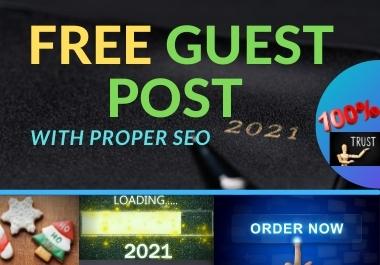 I will do article submission on free guest posting to...