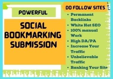 I will develop manually 50+ Social Bookmarking Backli...