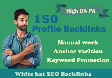 I will create 150 High Authority 90+ DA PA PR9 SEO Pr...