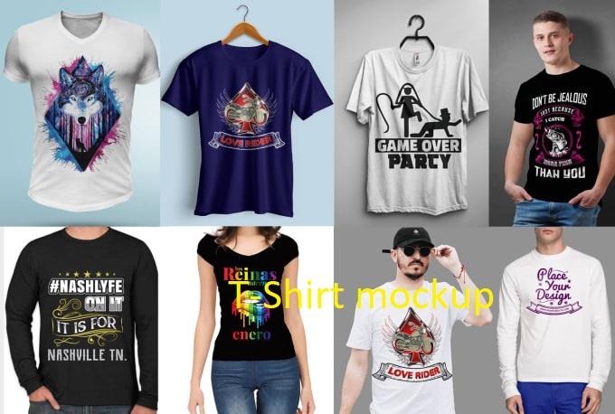 I will design professional, unique and typography T-...