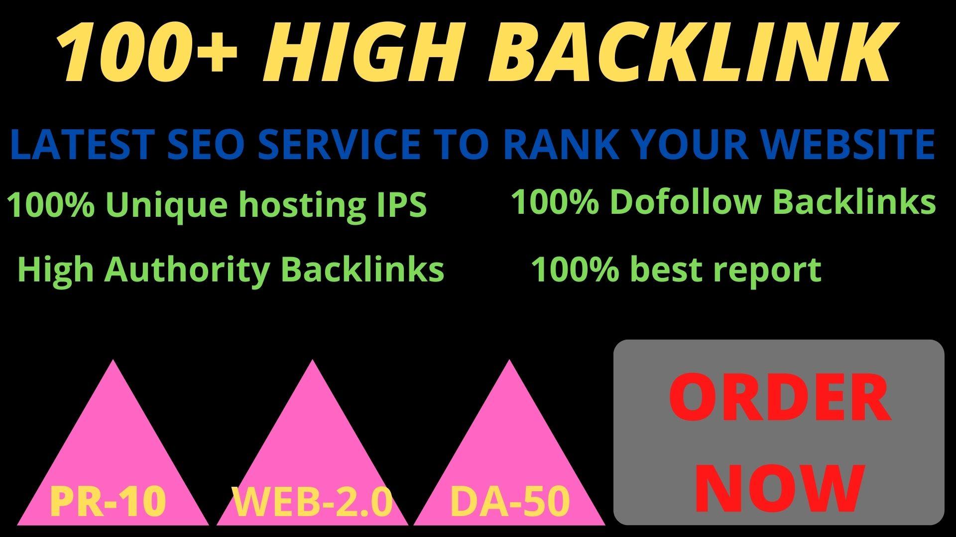 Get powerful 100+ pbn backlinks with high DA /PA on y...